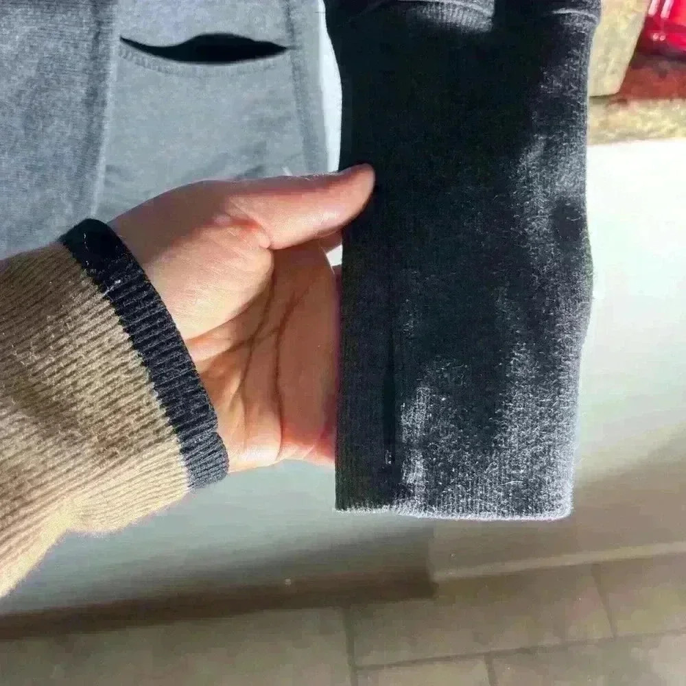 Eddie Bauer Gray Sweatshirt Cardigan - Medium - Picture 4 of 5